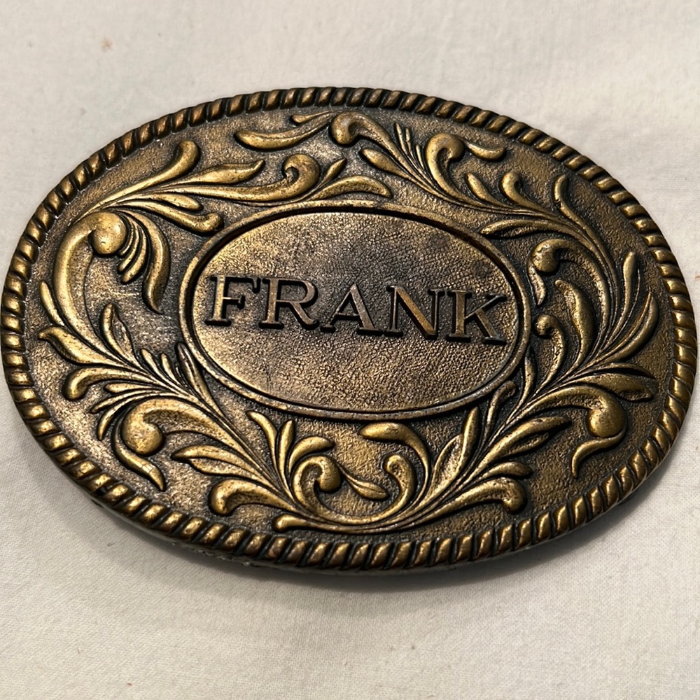 FRANK Solid Brass Vintage Belt Buckle